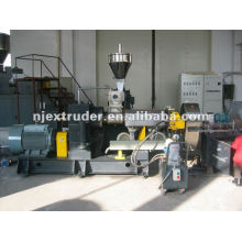 Two stage compounding extruder machine for PVC/PP/PE granules